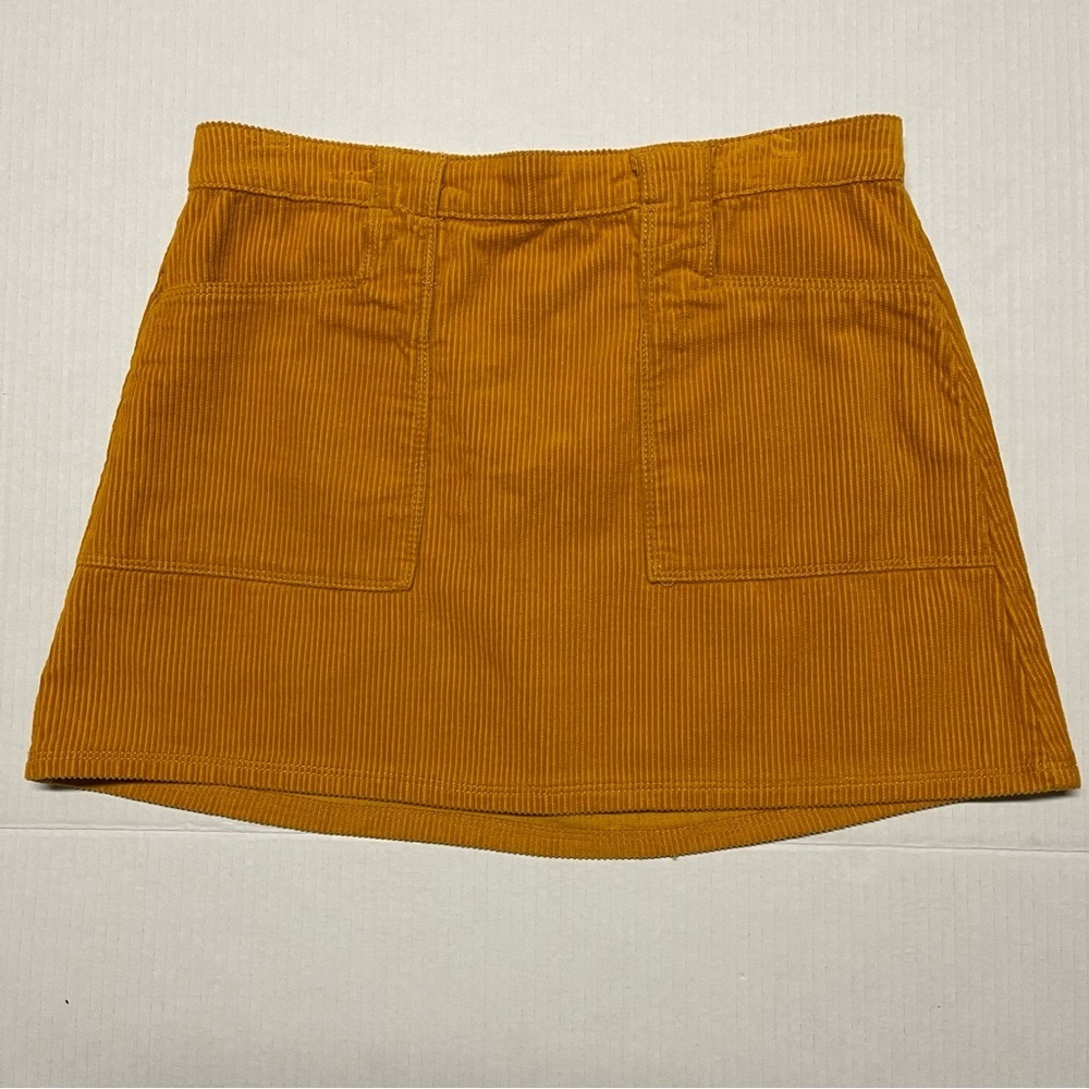 Forever 21 Golden Corduroy Skirt Sz 28